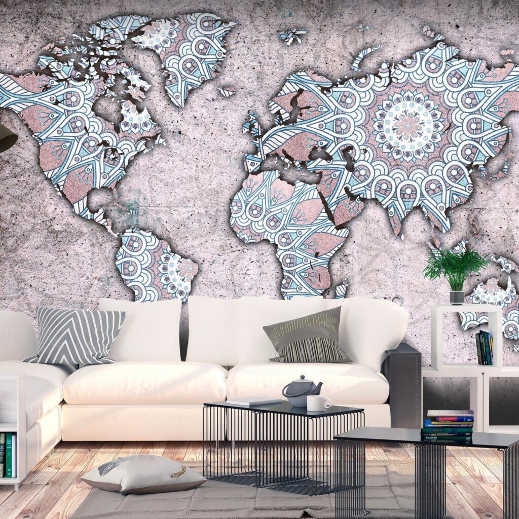 Fotobehang - Travel Mandala - Afbeelding 2