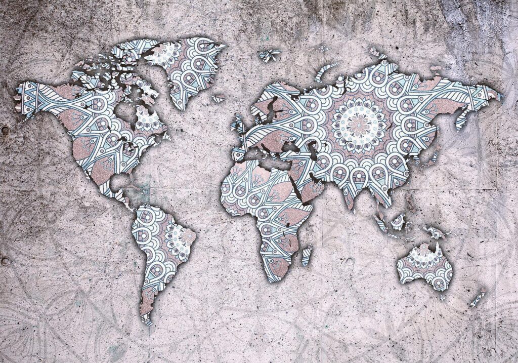 Fotobehang - Travel Mandala