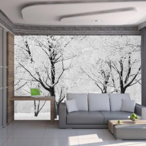 Fotobehang - Trees - winter landscape