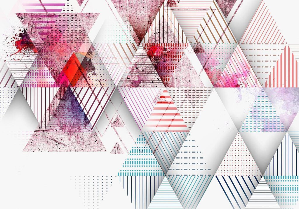Fotobehang - Triangular World