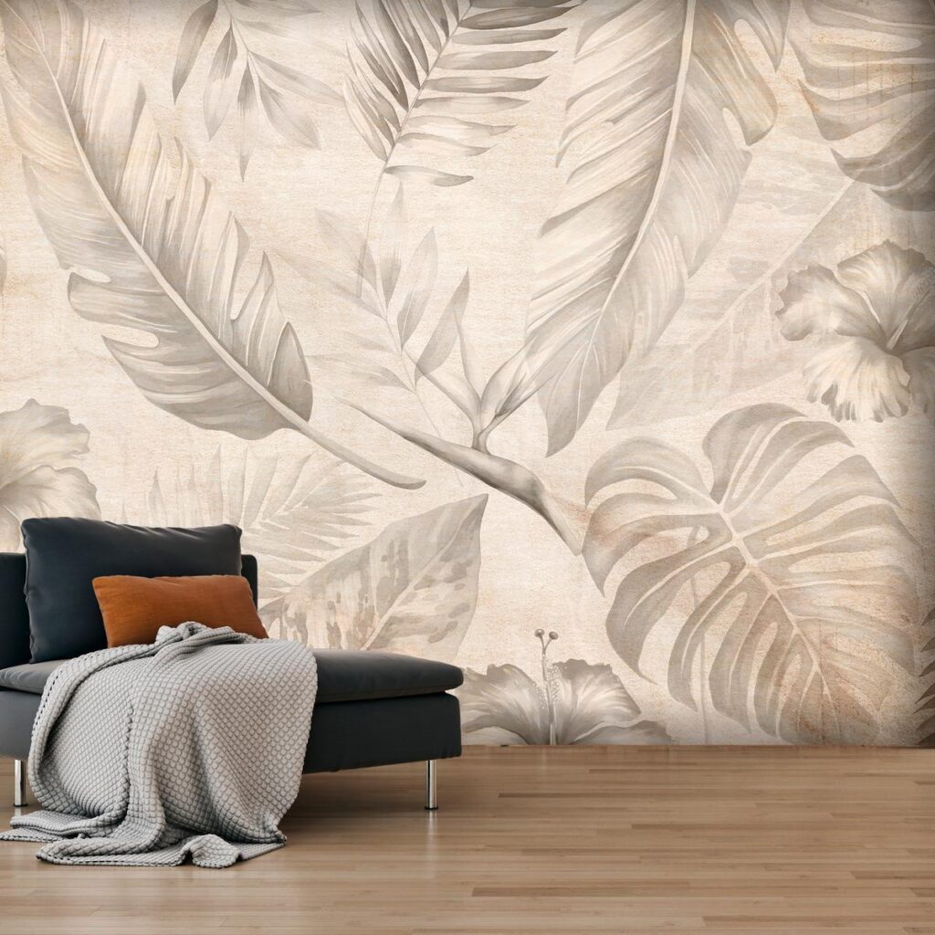 Fotobehang - Tropic in Sepia