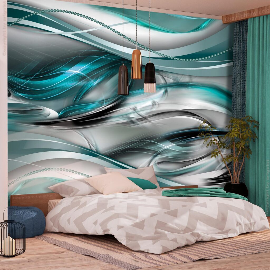 Fotobehang - Tunnels (Green) - Afbeelding 2