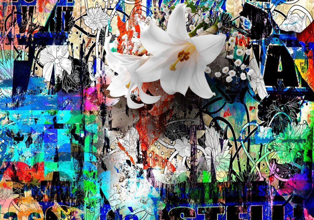 Fotobehang - Urban Lily