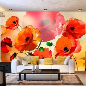 Fotobehang - Velvet Poppies