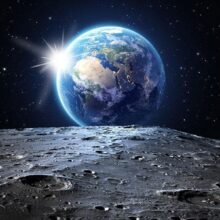 Fotobehang - View of the Blue Planet