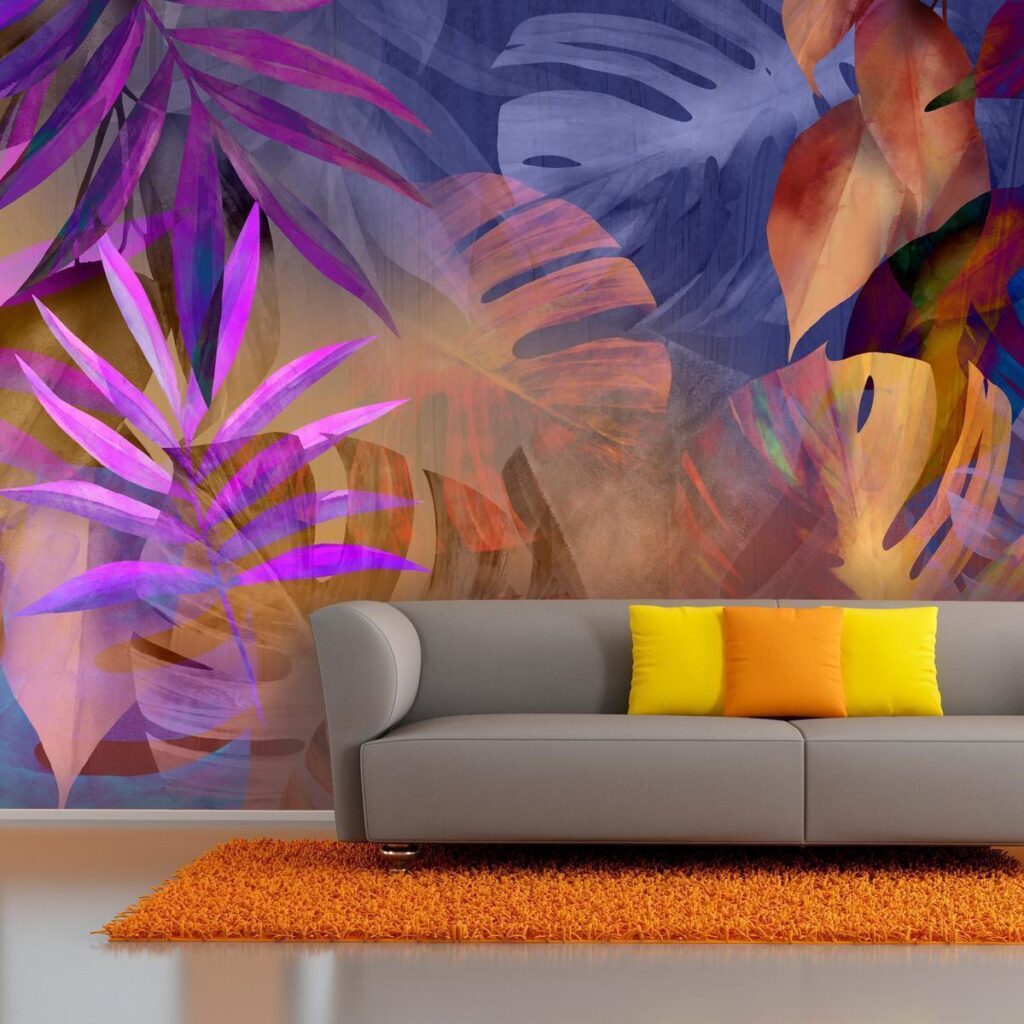 Fotobehang - Vigorous Leaves - Third Variant - Afbeelding 2