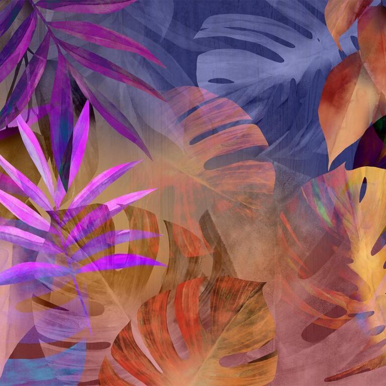 Fotobehang - Vigorous Leaves - Third Variant