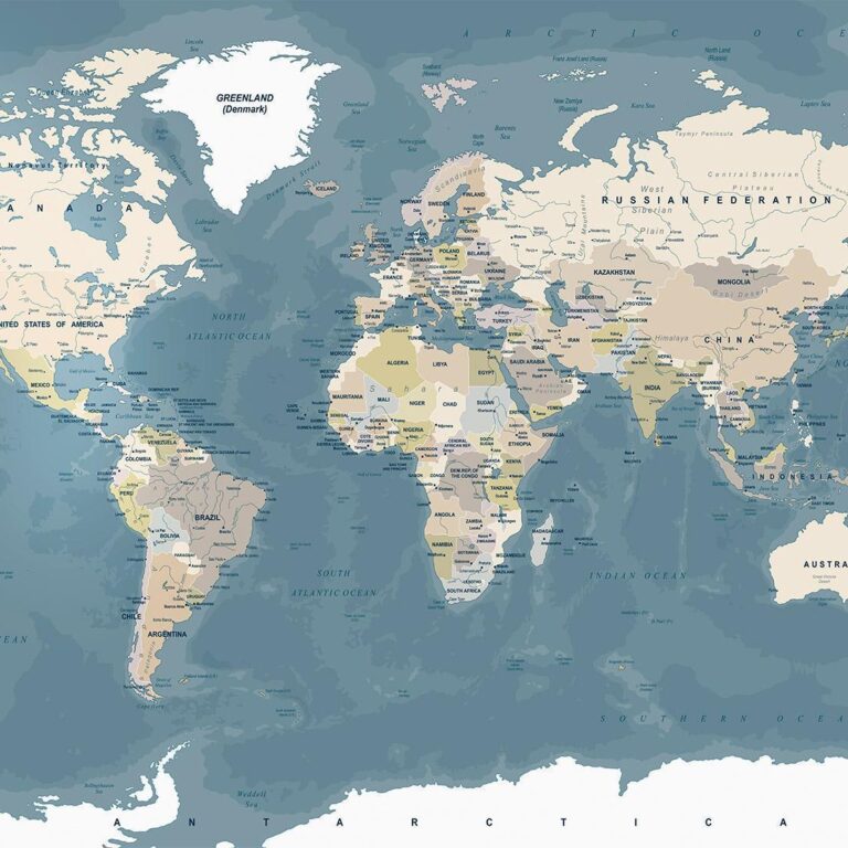 Fotobehang - Vintage World Map