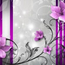 Fotobehang - Violet buds