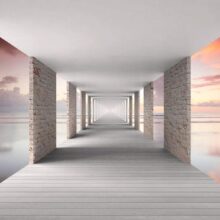 Fotobehang - Walk in the Sky