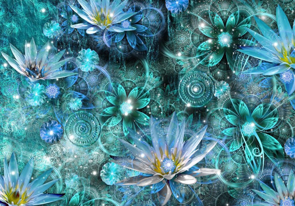 Fotobehang - Water Lilies