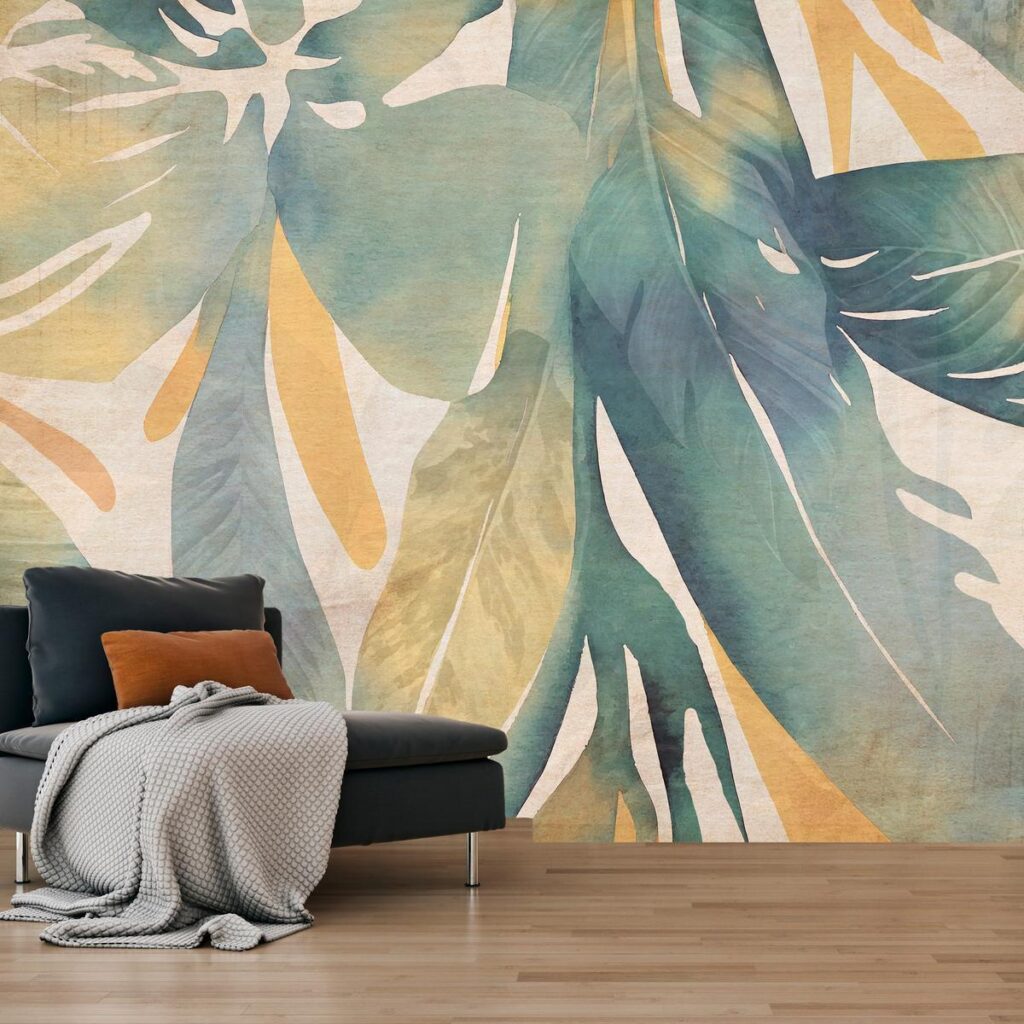 Fotobehang - Watercolour Tropics - Afbeelding 2