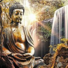 Fotobehang - Waterfall of Contemplation