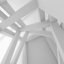 Fotobehang - White Construction