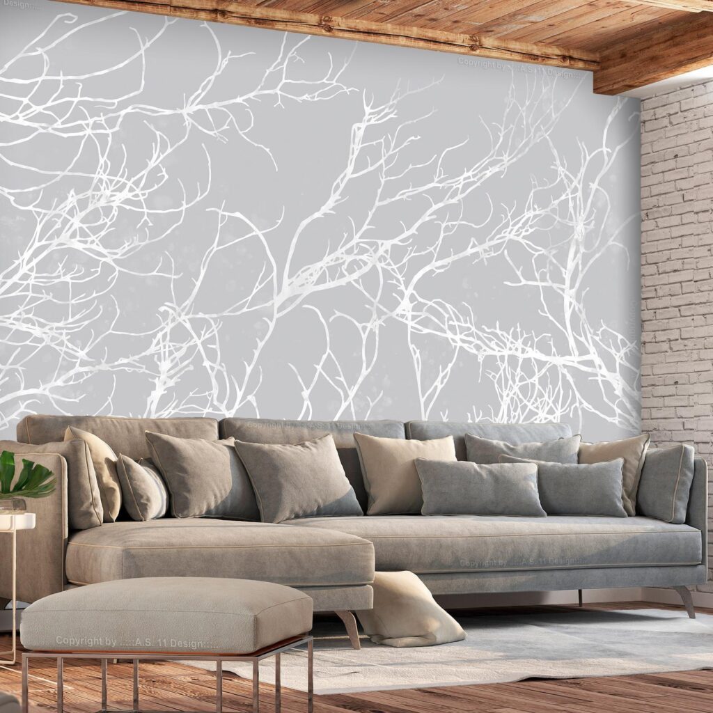 Fotobehang - White Trees - Afbeelding 2