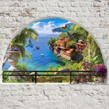 Fotobehang - Window in Paradise