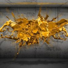 Fotobehang - Yellow Splash