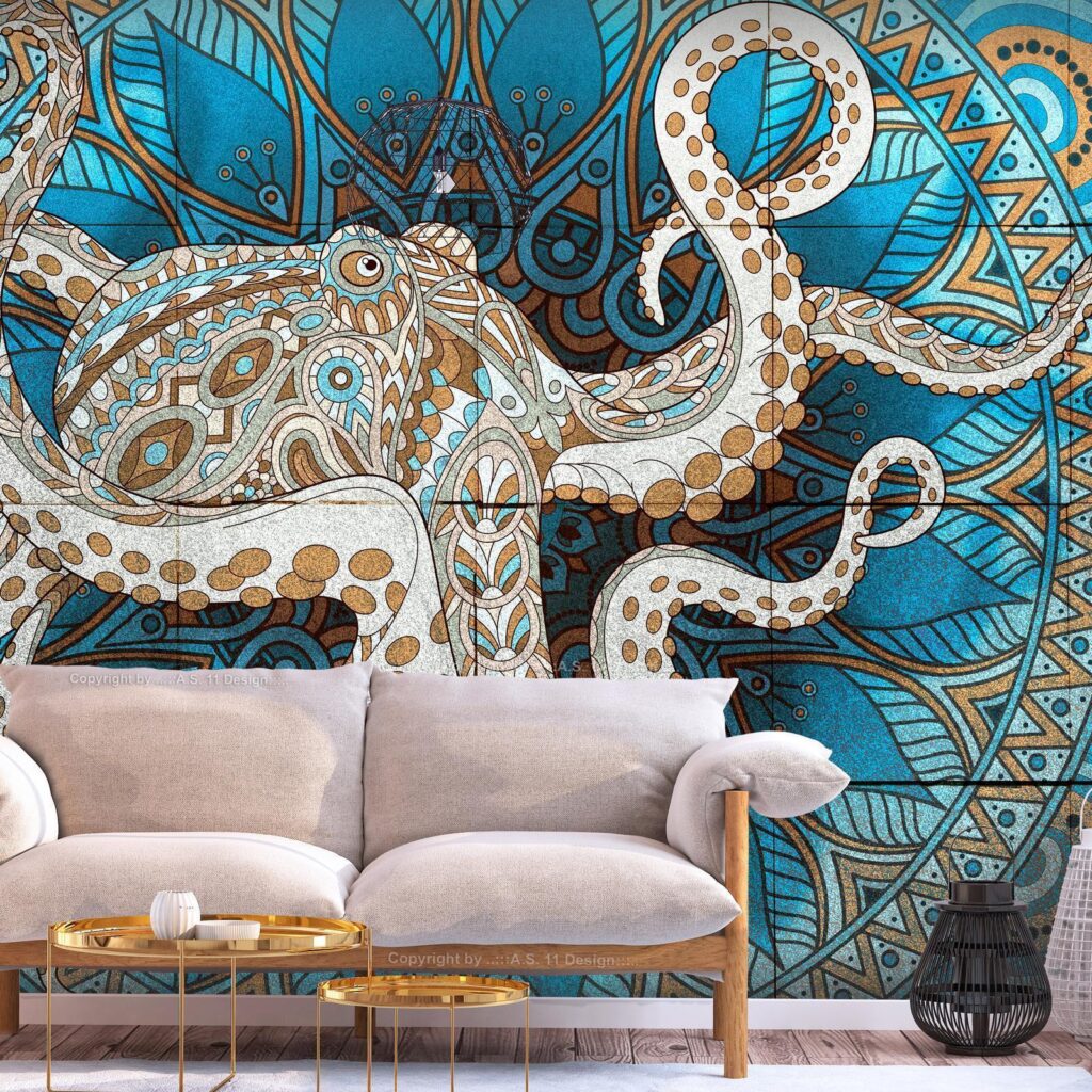 Fotobehang - Zen Octopus