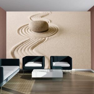 Fotobehang - Zen sand garden