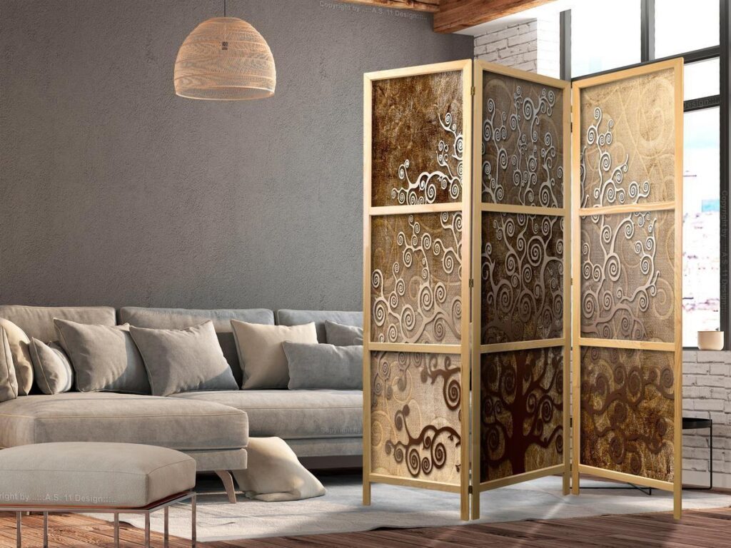 Japans kamerscherm - Golden Flourishes I