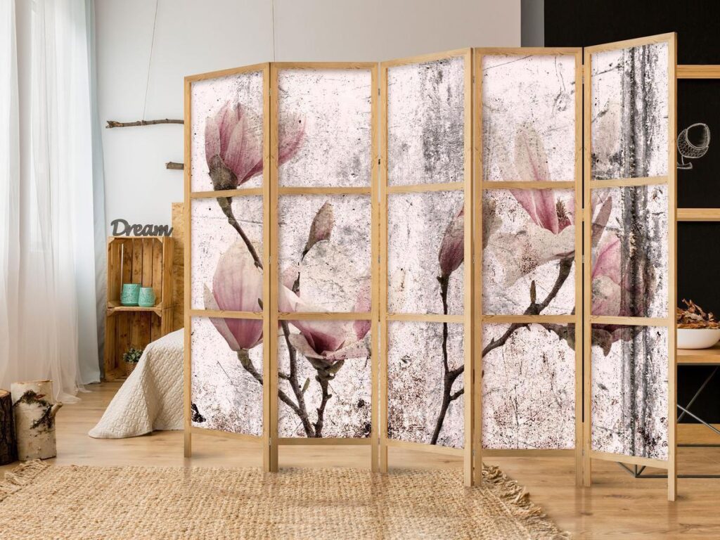 Japans kamerscherm - Vintage Magnolias II