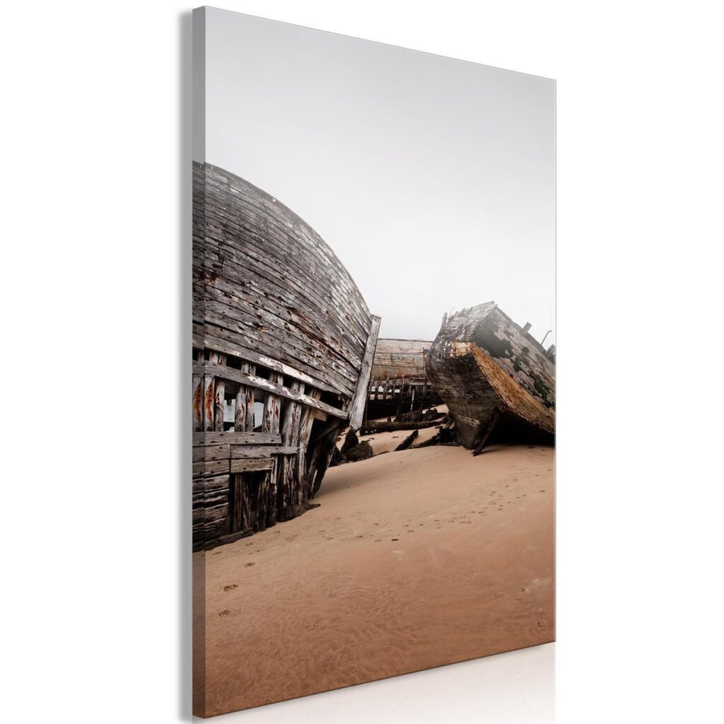 Schilderij - Abandoned Cutters (1 Part) Vertical - Afbeelding 2