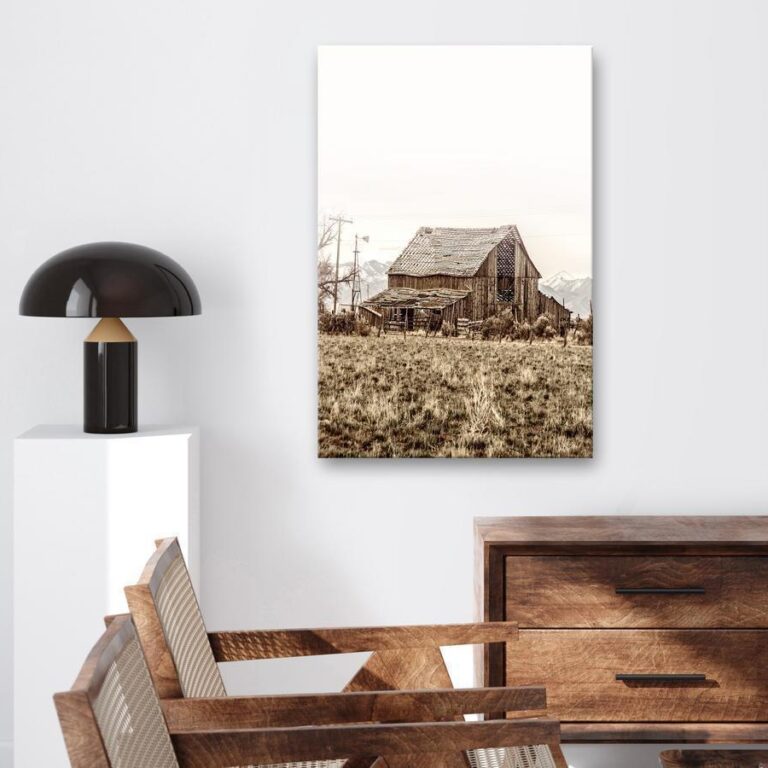 Schilderij - Abandoned Ranch (1 Part) Vertical