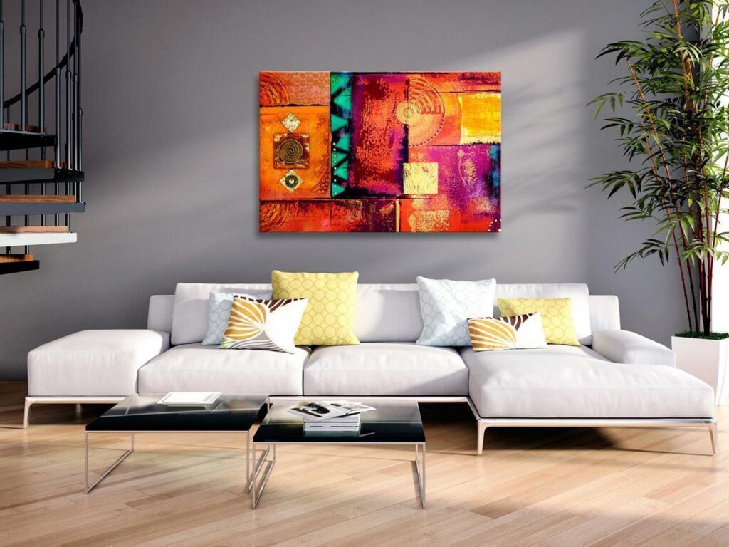 Schilderij - Abstract Chaos