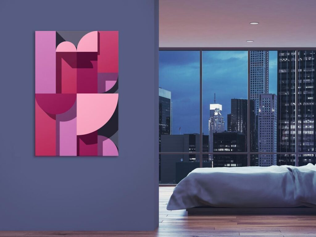 Schilderij - Abstract Home (1 Part) Vertical