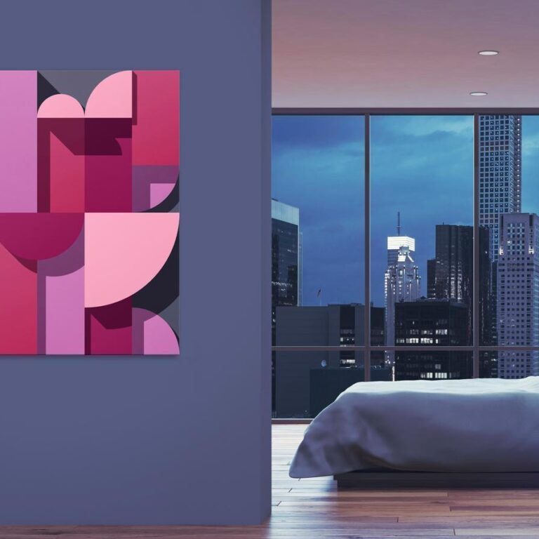 Schilderij - Abstract Home (1 Part) Vertical