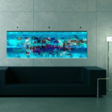 Schilderij - Abstract Ocean