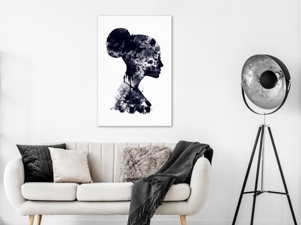 Schilderij - Abstract Profile (1 Part) Vertical