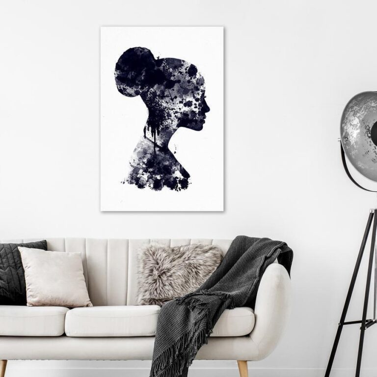 Schilderij - Abstract Profile (1 Part) Vertical