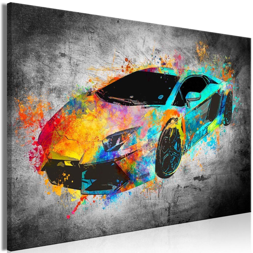 Schilderij - Aerodynamics (1 Part) Wide