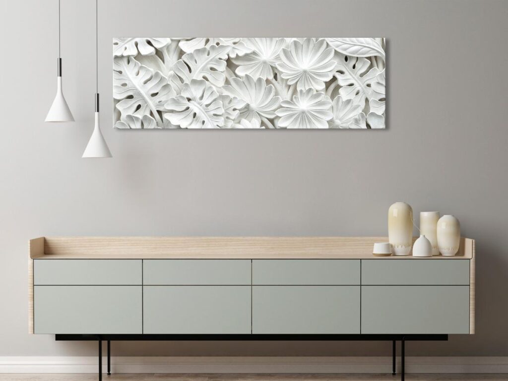 Schilderij - Alabaster Garden (1 Part) Narrow