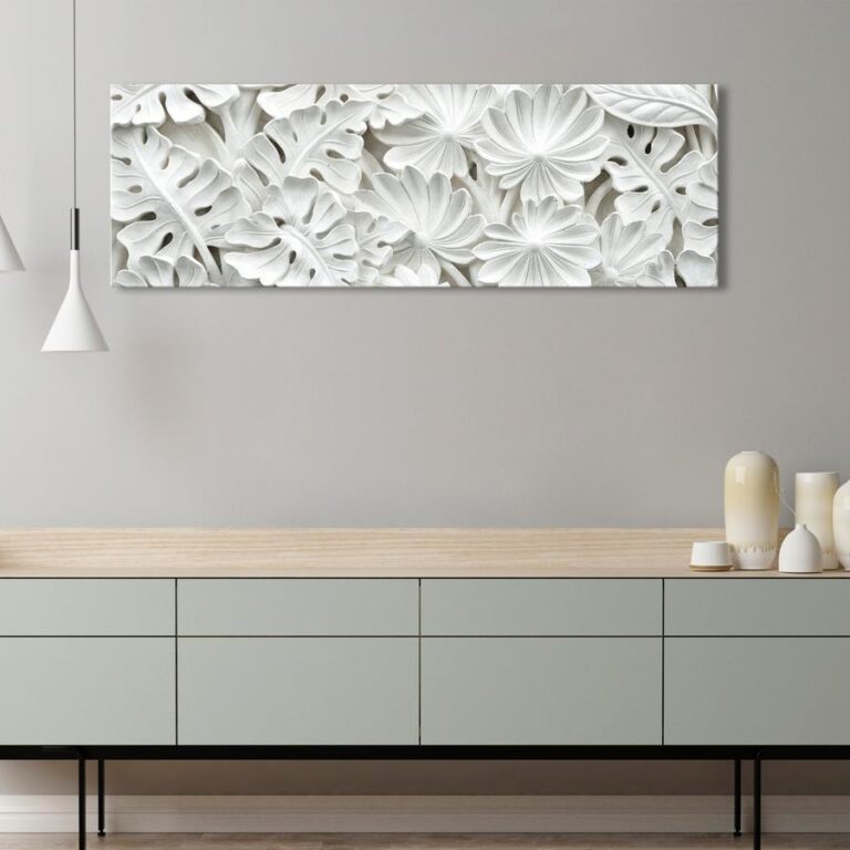 Schilderij - Alabaster Garden (1 Part) Narrow