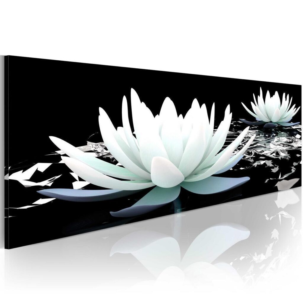 Schilderij - Alabaster lilies