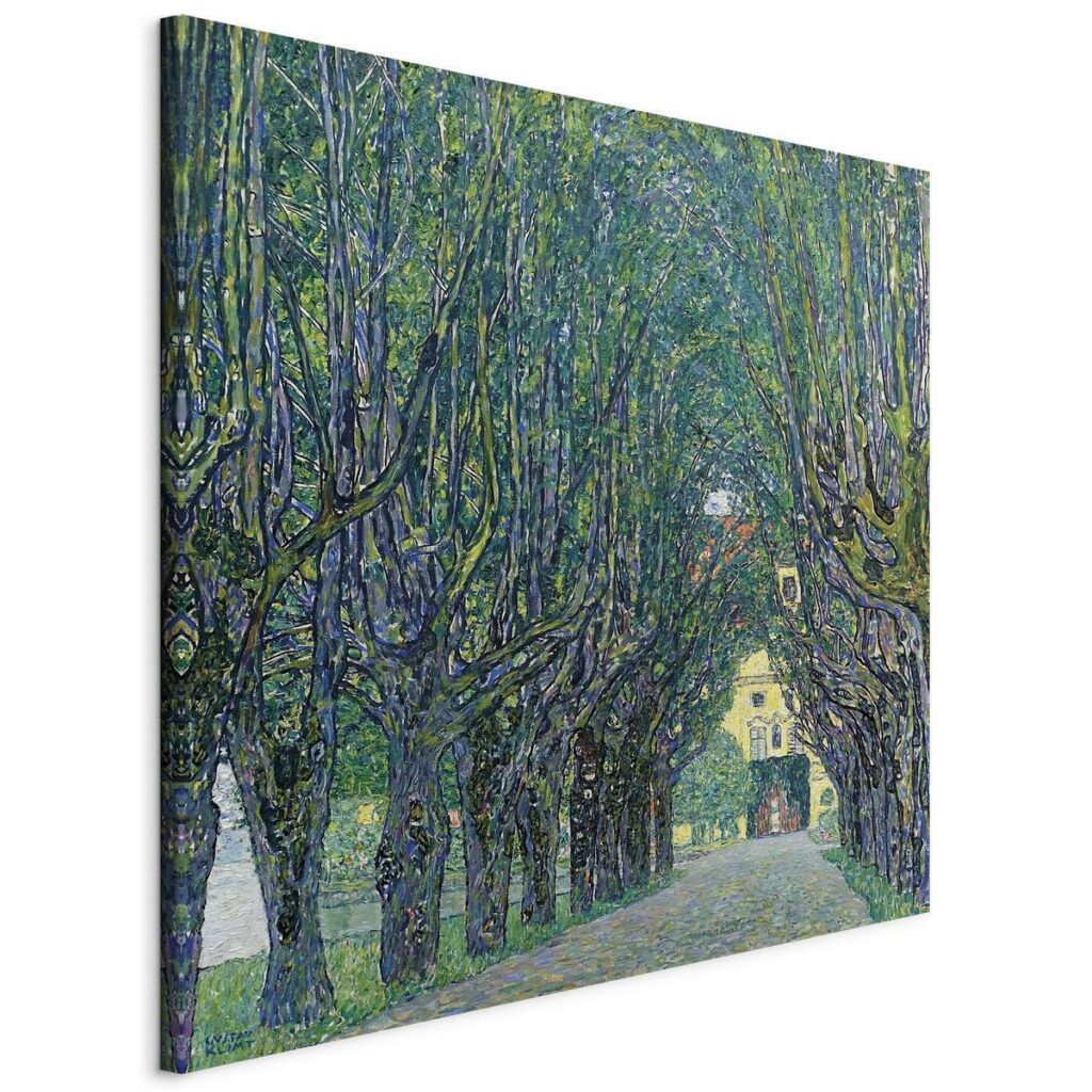 Schilderij - Alley of Trees in the Park at the Kammer Castle Art - Afbeelding 3
