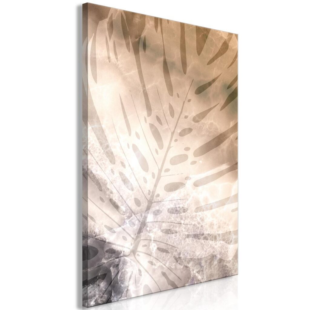 Schilderij - Amber Monstera (1 Part) Vertical - Afbeelding 2
