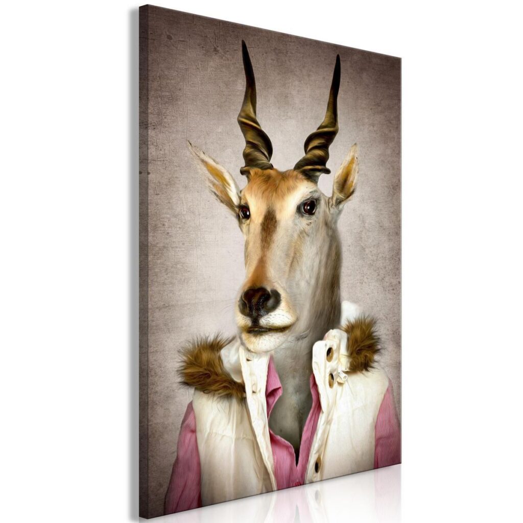Schilderij - Antelope Jessica (1 Part) Vertical - Afbeelding 2
