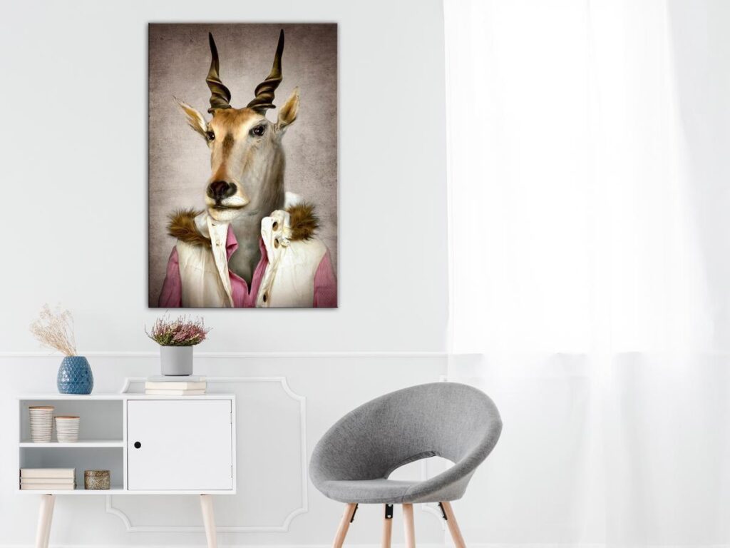 Schilderij - Antelope Jessica (1 Part) Vertical