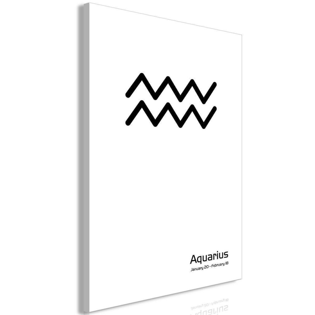 Schilderij - Aquarius (1 Part) Vertical - Afbeelding 2