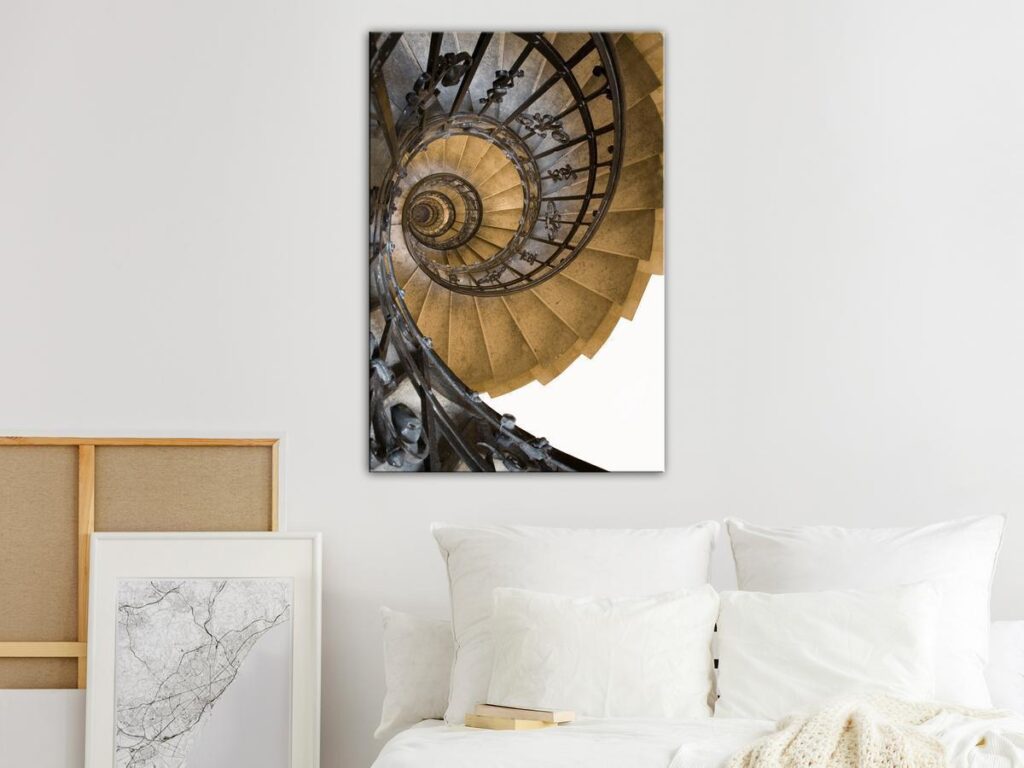 Schilderij - Architectural Snail (1 Part) Vertical