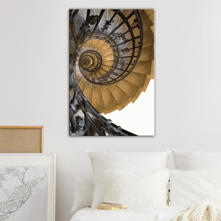 Schilderij - Architectural Snail (1 Part) Vertical