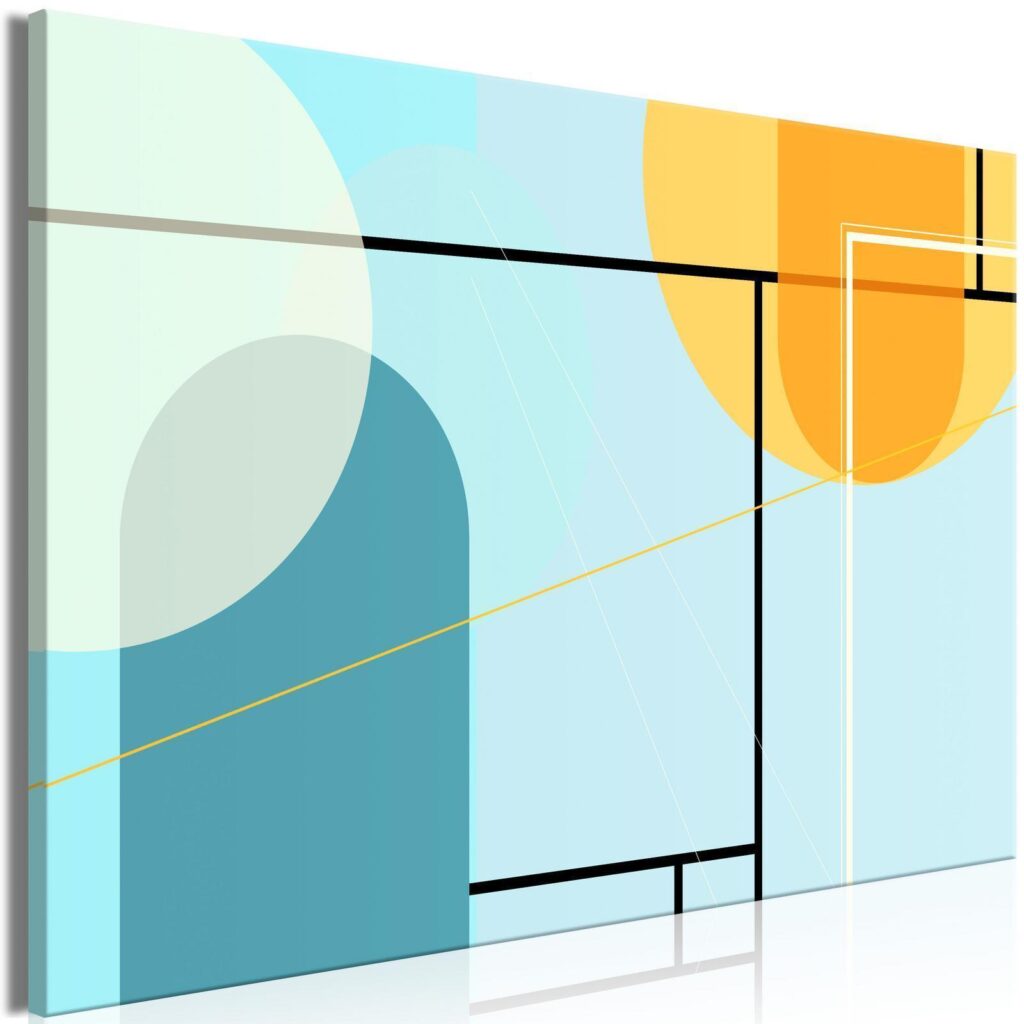 Schilderij - Arranged Ocean (1 Part) Wide