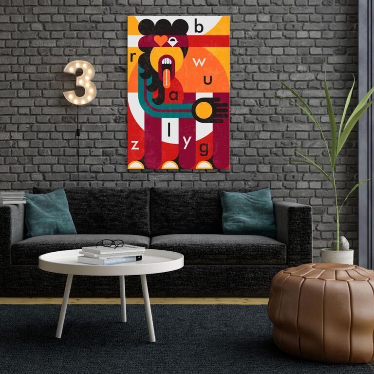 Schilderij - Art of Design (1 Part) Vertical