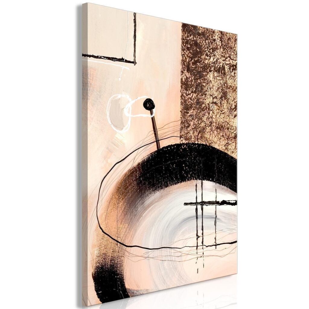 Schilderij - Art of Shapes (1-part) - Hand-Painted Abstract Artwork - Afbeelding 2