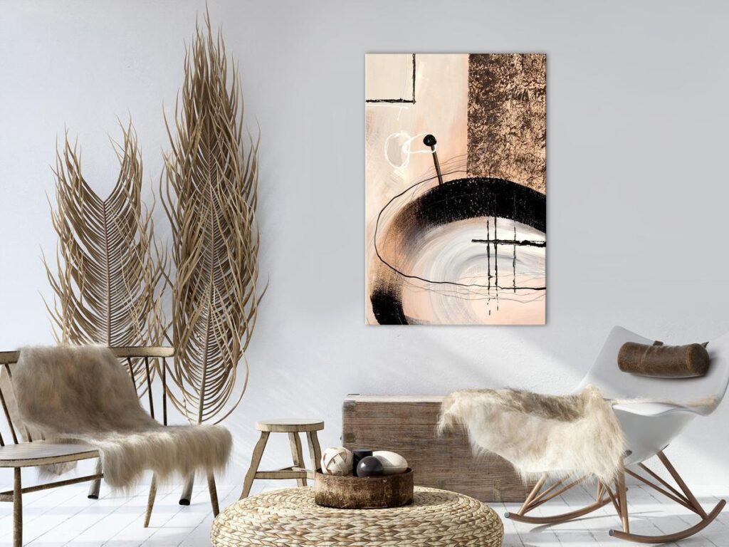 Schilderij - Art of Shapes (1-part) - Hand-Painted Abstract Artwork