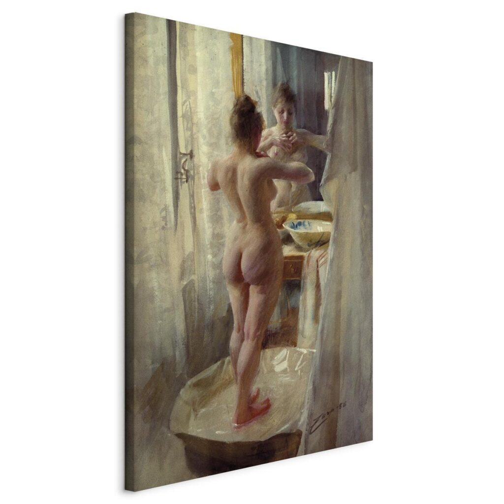 Schilderij - At the Bathtub - Afbeelding 3