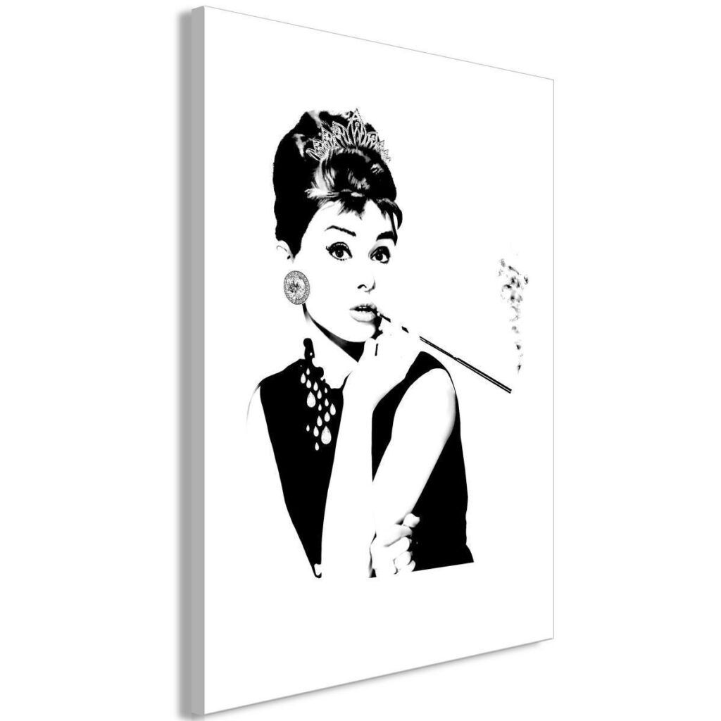 Schilderij - Audrey (1 Part) Vertical - Afbeelding 2
